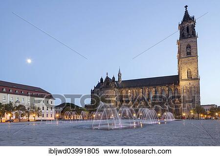 "Domplatz with the Cathedral, Magdeburg, Saxony Anhalt, Germany, Europe" View Large Photo Image Stock Photography - "Domplatz with the Cathedral, Magdeburg, Saxony Anhalt, Germany, Europe". Fotosearch