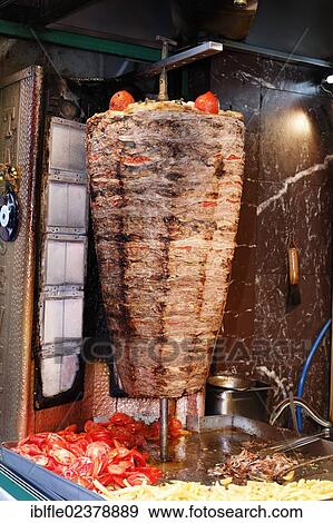 "Doner kebab, skewer, Istanbul, Turkey, Europe, Asia" View Large Photo Image Stock Photo - "Doner kebab, skewer, Istanbul, Turkey, Europe, Asia". Fotosearch