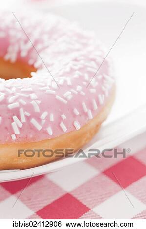 Donut with sprinkles View Large Photo Image Stock Photograph - Donut with sprinkles. Fotosearch