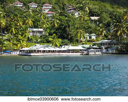 "Doolittle's Restaurant, former film set, Marigot Bay, Castries region, Windward Islands, Lesser Antilles, Saint Lucia, North America" View Large Photo Image Stock Photograph - "Doolittle's Restaurant, former film set, Marigot Bay, Castries region, Windward Islands, Lesser Antilles, Saint Lucia, North America". Fotosearch