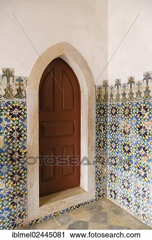 "Door and decorative tiles in Sintra National Palace, Palacio Nacional de Sintra, Town Palace, Palacio da Vila, Sintra Cascais Natural Park, Grande Lisboa, Lisbon Region, Portugal, Europe" View Large Photo Image Stock Image - "Door and decorative tiles in Sintra National Palace, Palacio Nacional de Sintra, Town Palace, Palacio da Vila, Sintra Cascais Natural Park, Grande Lisboa, Lisbon Region, Portugal, Europe". Fotosearch