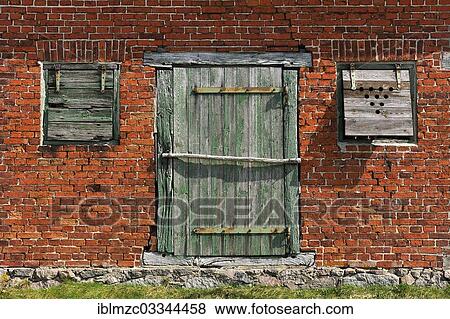 "Door and window flaps of an old barn, Malchow, Mecklenburg-Western Pomerania, Germany, Europe" View Large Photo Image Stock Photo - "Door and window flaps of an old barn, Malchow, Mecklenburg-Western Pomerania, Germany, Europe". Fotosearch