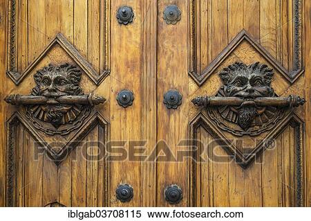 Stock Photography - "Door handle, Sagrario Church, Quito, Pichincha Province, Ecuador, South America". Fotosearch