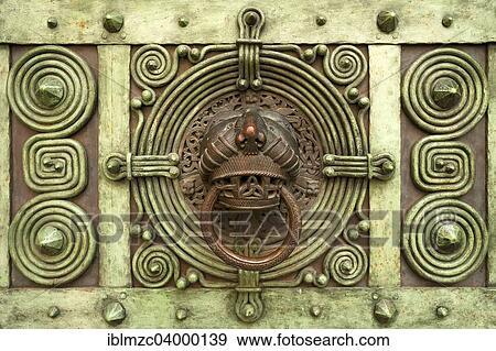"Door knocker on the Archiepiscopal Bishopric, built 1903-1906, Freiburg, Baden-Wurttemberg, Germany, Europe" View Large Photo Image Stock Photo - "Door knocker on the Archiepiscopal Bishopric, built 1903-1906, Freiburg, Baden-Wurttemberg, Germany, Europe". Fotosearch