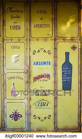 "Door of a liquor store, Forcalquier, Provence, Provence-Alpes-Cote, France, Europe, Forcalquier, Forcalquier, Departement Alpes-de-Haute-Provence, Region Provence-Alpes-Cote d? ÇÖAzur, France, Europe" View Large Photo Image Stock Image - "Door of a liquor store, Forcalquier, Provence, Provence-Alpes-Cote, France, Europe, Forcalquier, Forcalquier, Departement Alpes-de-Haute-Provence, Region Provence-Alpes-Cote d? ÇÖAzur, France, Europe". Fotosearch