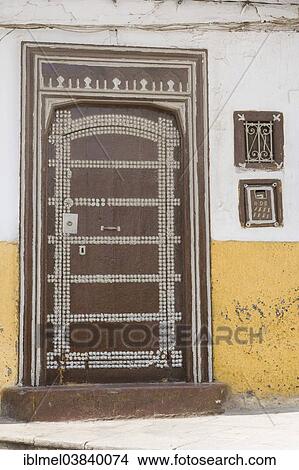 "Door of a traditional house, Medina, historic centre, Tetouan, Morocco, Africa" View Large Photo Image Picture - "Door of a traditional house, Medina, historic centre, Tetouan, Morocco, Africa". Fotosearch