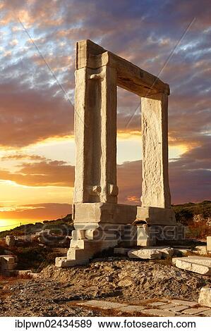 "Doorway of the ruins of the Temple of Apollo, Naxos, Cyclades Islands, Greece, Europe" View Large Photo Image Stock Photo - "Doorway of the ruins of the Temple of Apollo, Naxos, Cyclades Islands, Greece, Europe". Fotosearch