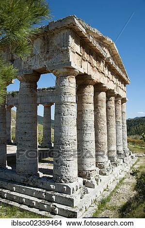 "Doric temple of the Elymians, Segesta, Province of Trapani, Sicily, Italy, Europe" View Large Photo Image Picture - "Doric temple of the Elymians, Segesta, Province of Trapani, Sicily, Italy, Europe". Fotosearch
