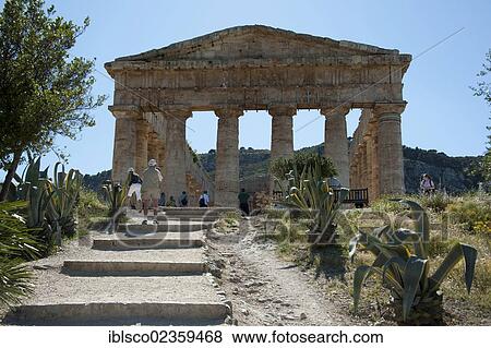 "Doric temple of the Elymians, Segesta, Province of Trapani, Sicily, Italy, Europe" View Large Photo Image Stock Photo - "Doric temple of the Elymians, Segesta, Province of Trapani, Sicily, Italy, Europe". Fotosearch