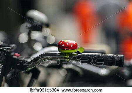 "Dotted red bicycle bell, Neuss, North Rhine-Westphalia, Germany, Europe" View Large Photo Image Picture - "Dotted red bicycle bell, Neuss, North Rhine-Westphalia, Germany, Europe". Fotosearch