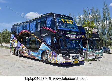 "Double-deck coach in a car park, Hua Hin, Thailand, Asia" View Large Photo Image Stock Photography - "Double-deck coach in a car park, Hua Hin, Thailand, Asia". Fotosearch