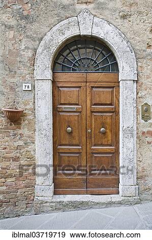 "Double doors of a house, Pienza, Val d'Orcia region, Province of Siena, Tuscany, Italy, Europe" View Large Photo Image Stock Photo - "Double doors of a house, Pienza, Val d'Orcia region, Province of Siena, Tuscany, Italy, Europe". Fotosearch
