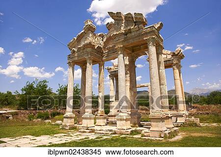 "Double Tetrapylon Gate, Aphrodisias, Turkey, Asia" View Large Photo Image Stock Photography - "Double Tetrapylon Gate, Aphrodisias, Turkey, Asia". Fotosearch