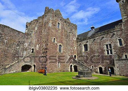 Stock Photography - "Doune Castle, made famous by the film Monty Python and the Holy Grail, Callandar, Perthshire, Central, Scotland, United Kingdom, Europe". Fotosearch