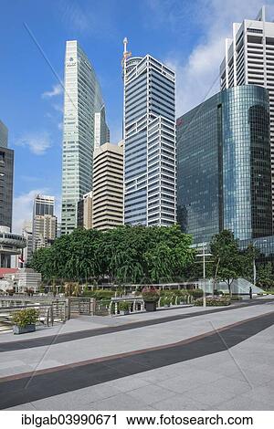Stock Image - "Downtown Central financial district, Singapore, Asia". Fotosearch