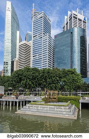 Stock Image - "Downtown Central financial district, Singapore, Asia". Fotosearch