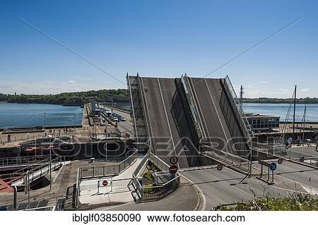 "Drawbridge, Usine maremotrice, Dinard, St. Malo, Brittany, France, Europe" View Large Photo Image Stock Image - "Drawbridge, Usine maremotrice, Dinard, St. Malo, Brittany, France, Europe". Fotosearch