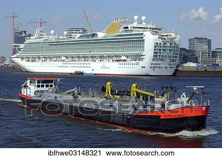 "Dredger Pieter Hubert in front of the cruise ship Ventura, Hamburg, Hamburg, Hamburg, Germany, Europe" View Large Photo Image Stock Image - "Dredger Pieter Hubert in front of the cruise ship Ventura, Hamburg, Hamburg, Hamburg, Germany, Europe". Fotosearch