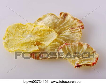 Stock Image - "Dried roots of Yacon (Smallanthus sonchifolius, Polymnia edulis, P. sonchifolia)". Fotosearch