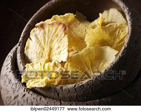 Stock Photo - Dried Yacon root slices. Fotosearch