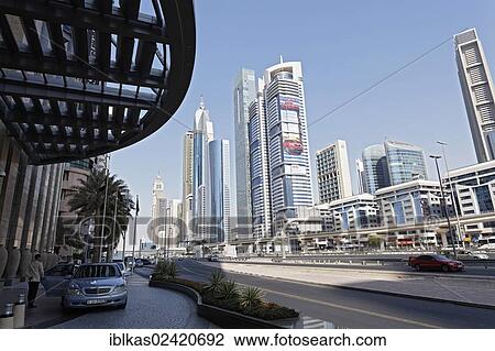 Driveway to the Shangri-La Hotel, Sheikh Zayed Road, looking towards the Dubai International Financial Centre, DIFC, Dubai, United Arab Emirates, Middle East, Asia View Large Photo Image Stock Image - Driveway to the Shangri-La Hotel, Sheikh Zayed Road, looking towards the Dubai International Financial Centre, DIFC, Dubai, United Arab Emirates, Middle East, Asia. Fotosearch