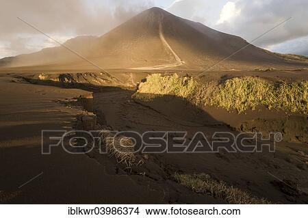 "Dry riverbed in front of Ash Plain, Mount Yasur volcano, Tanna Island, Vanuatu, Oceania" View Large Photo Image Picture - "Dry riverbed in front of Ash Plain, Mount Yasur volcano, Tanna Island, Vanuatu, Oceania". Fotosearch