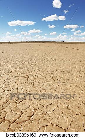 Stock Photo - "Dry soil, Gobi Desert, South Gobi, Omnogovi Province, Mongolia, Asia". Fotosearch
