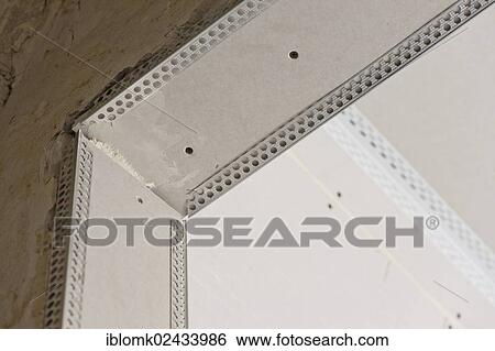 "Drywall profile, trim, drywall panels, renovation of an old building, Stuttgart, Baden-Wuerttemberg, Germany, Europe" View Large Photo Image Stock Photograph - "Drywall profile, trim, drywall panels, renovation of an old building, Stuttgart, Baden-Wuerttemberg, Germany, Europe". Fotosearch