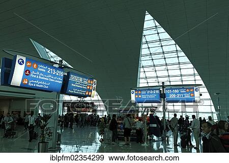 Stock Photo - "Dubai International Airport Transit area, United Arab Emirates, Western Asia, Asia". Fotosearch