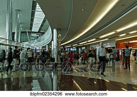 Stock Photograph - "Dubai International Airport Transit area, United Arab Emirates, Western Asia, Asia". Fotosearch