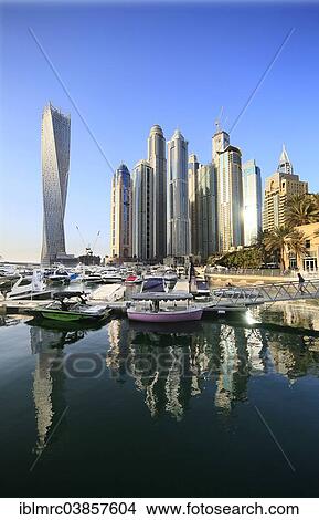 "Dubai Marina, Dubai, United Arab Emirates, Asia" View Large Photo Image Picture - "Dubai Marina, Dubai, United Arab Emirates, Asia". Fotosearch