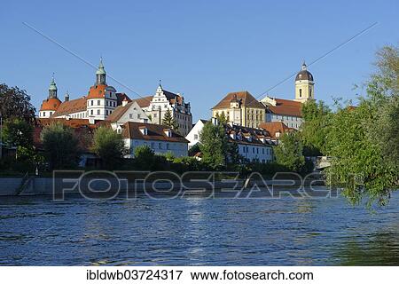 "Ducal Palace and Church of the Royal Court above the Danube River, Neuburg an der Donau, Upper Bavaria, Bavaria, Germany, Europe" View Large Photo Image Stock Photo - "Ducal Palace and Church of the Royal Court above the Danube River, Neuburg an der Donau, Upper Bavaria, Bavaria, Germany, Europe". Fotosearch