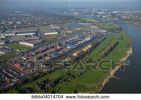 Picture - "Duisburg Port, Logport I, Duisburg, Ruhr district, North Rhine-Westphalia, Germany, Europe". Fotosearch