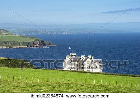 "Dunbeath Castle in front of the North Sea, Caithness County, Scotland, United Kingdom, Europe" View Large Photo Image Picture - "Dunbeath Castle in front of the North Sea, Caithness County, Scotland, United Kingdom, Europe". Fotosearch