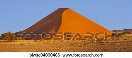 Stock Photograph - "Dune, sand dune, Sossusvlei, Namib Desert, Namib-Naukluft National Park, Namibia, Africa". Fotosearch