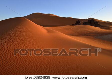 "Dunes of Tin Merzouga in the morning light, Tassili n'Ajjer National Park, UNESCO World Heritage Site, Tadrart region, Algeria, Africa" View Large Photo Image Stock Photo - "Dunes of Tin Merzouga in the morning light, Tassili n'Ajjer National Park, UNESCO World Heritage Site, Tadrart region, Algeria, Africa". Fotosearch
