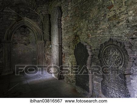 "Dungeon of the former Dominican monastery with old grave stones, Vanalinn, Tallinn, Harju County, Estonia, Europe" View Large Photo Image Stock Photo - "Dungeon of the former Dominican monastery with old grave stones, Vanalinn, Tallinn, Harju County, Estonia, Europe". Fotosearch
