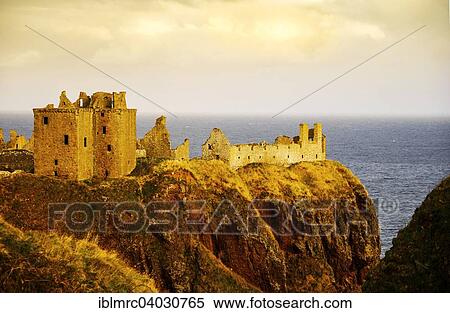 Stock Photography - "Dunnottar Castle, Scotland, United Kingdom, Europe". Fotosearch