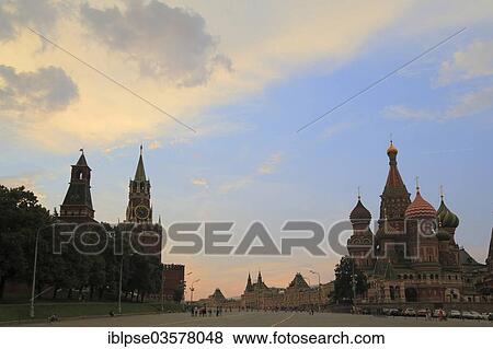 "Dusk over Red Square, Krasnaya Ploshchad, Kremlin, GUM department store, St Basil's Cathedral, Sobor Vasilija Blazhennogo, Moskau, Moscow Oblast, Russia, Europe" View Large Photo Image Stock Photo - "Dusk over Red Square, Krasnaya Ploshchad, Kremlin, GUM department store, St Basil's Cathedral, Sobor Vasilija Blazhennogo, Moskau, Moscow Oblast, Russia, Europe". Fotosearch