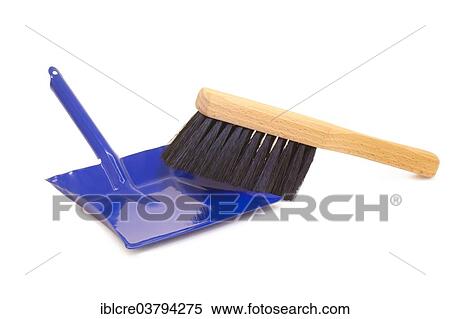 Stock Photography - Dustpan and brush. Fotosearch