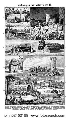"Dwellings of primitive peoples II, illustration, Meyers Konversations-Lexikon encyclopedia, 1897" View Large Photo Image Stock Photo - "Dwellings of primitive peoples II, illustration, Meyers Konversations-Lexikon encyclopedia, 1897". Fotosearch