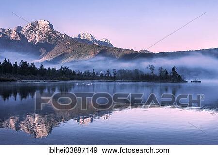 "Early morning at Almsee Lake, Salzkammergut, Upper Austria, Austria, Europe" View Large Photo Image Stock Photo - "Early morning at Almsee Lake, Salzkammergut, Upper Austria, Austria, Europe". Fotosearch