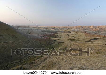 Picture - Early morning mood, Badlands National Park, South Dakota, USA. Fotosearch