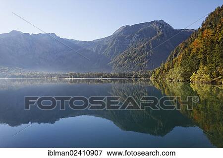 "Early morning on lake Offensee, Ebensee, Salzkammergut region, Totes Gebirge mountains, Upper Austria, Austria, Europe" View Large Photo Image Stock Photo - "Early morning on lake Offensee, Ebensee, Salzkammergut region, Totes Gebirge mountains, Upper Austria, Austria, Europe". Fotosearch