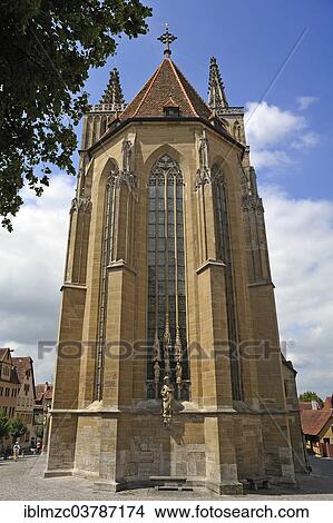 "East choir of St. James's Church, 1311-1484, Rothenburg ob der Tauber, Middle Franconia, Bavaria, Germany, Europe" View Large Photo Image Picture - "East choir of St. James's Church, 1311-1484, Rothenburg ob der Tauber, Middle Franconia, Bavaria, Germany, Europe". Fotosearch