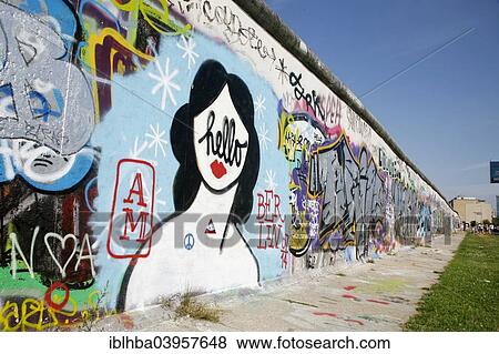 Stock Photo - "East Side Gallery, Berlin, Germany, Europe". Fotosearch