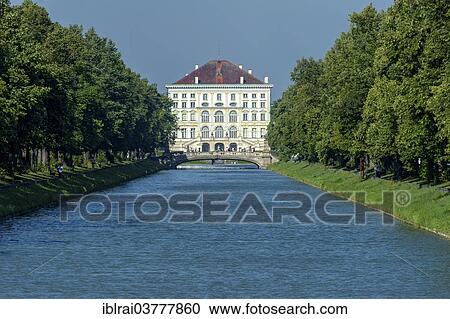 "East side with canal, Nymphenburg Palace, Munich, Upper Bavaria, Bavaria, Germany, Europe" View Large Photo Image Stock Image - "East side with canal, Nymphenburg Palace, Munich, Upper Bavaria, Bavaria, Germany, Europe". Fotosearch