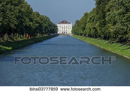 "East side with canal, Nymphenburg Palace, Munich, Upper Bavaria, Bavaria, Germany, Europe" View Large Photo Image Stock Photo - "East side with canal, Nymphenburg Palace, Munich, Upper Bavaria, Bavaria, Germany, Europe". Fotosearch