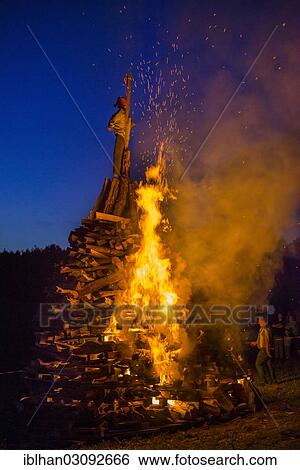 "Easter bonfire, Berndorf-St. Veit, Triestingtal, Niederosterreich, Austria, Europe" View Large Photo Image Stock Photograph - "Easter bonfire, Berndorf-St. Veit, Triestingtal, Niederosterreich, Austria, Europe". Fotosearch