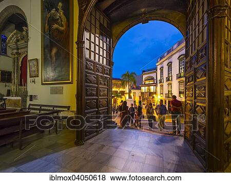 "Easter procession outside the church Iglesia Matriz de El Salvador, Plaza de Espana, Santa Cruz de La Palma, Canary Islands, Spain, Europe" View Large Photo Image Stock Photo - "Easter procession outside the church Iglesia Matriz de El Salvador, Plaza de Espana, Santa Cruz de La Palma, Canary Islands, Spain, Europe". Fotosearch